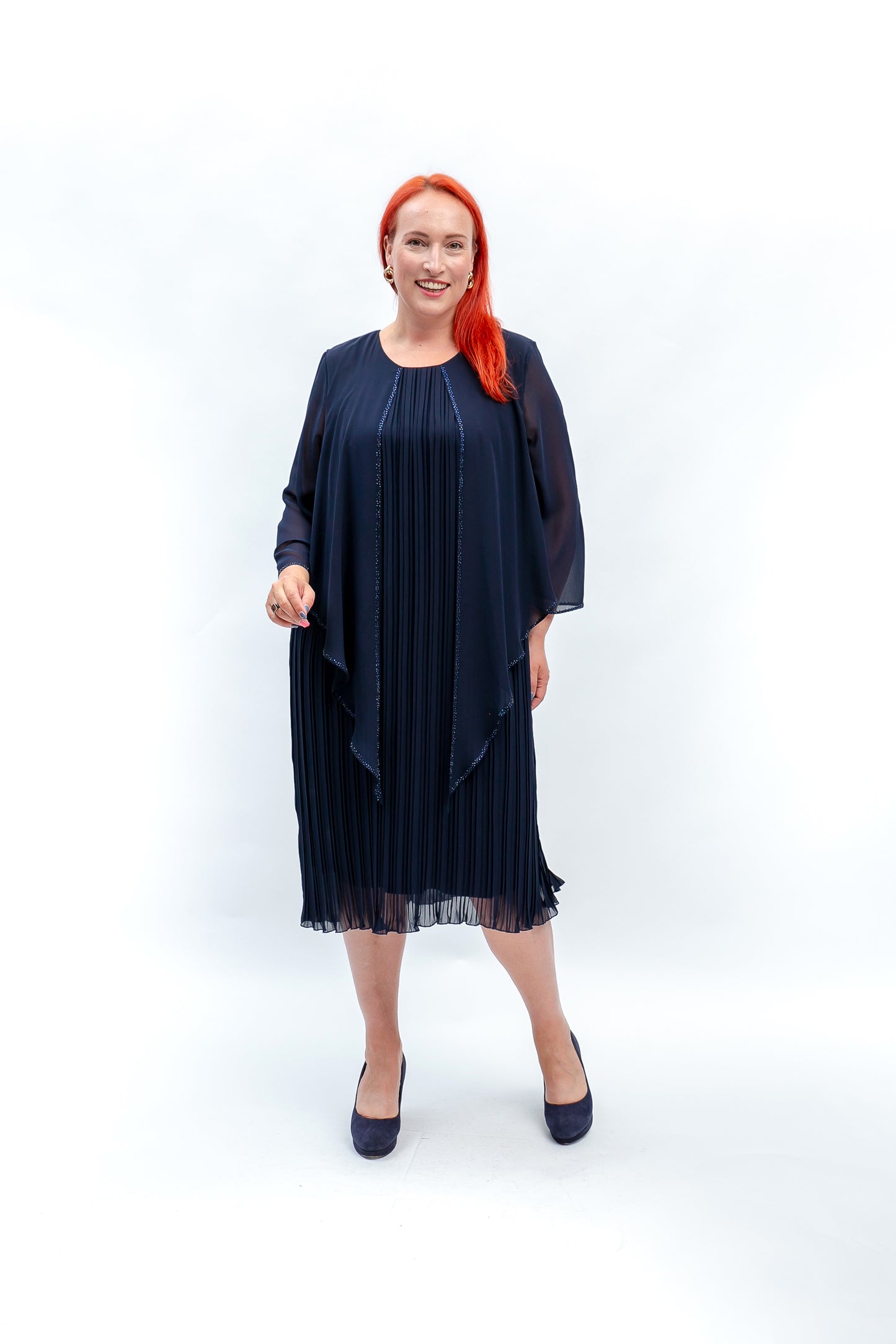 Šifona kleita tumši violeta