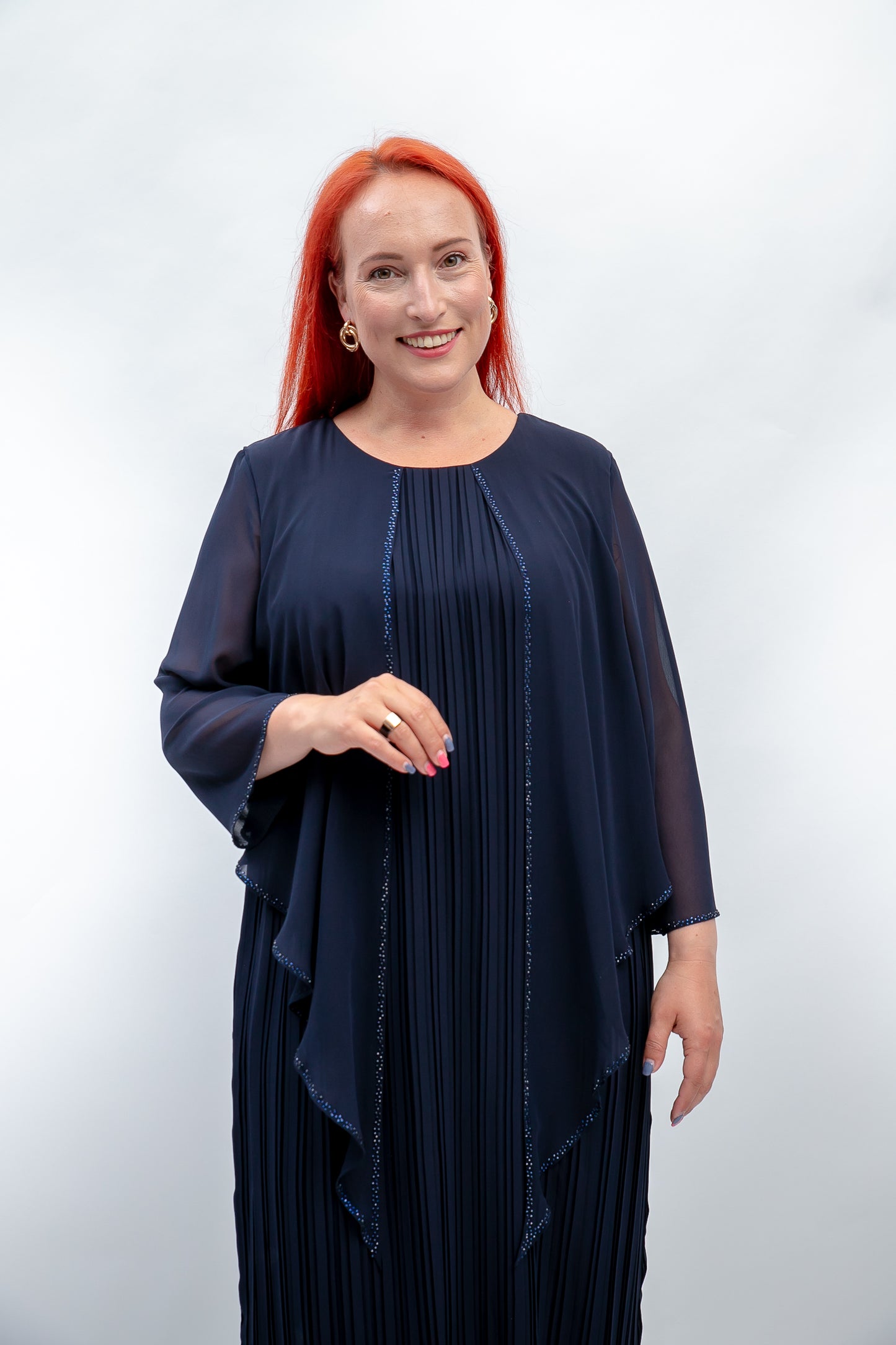Šifona kleita tumši violeta