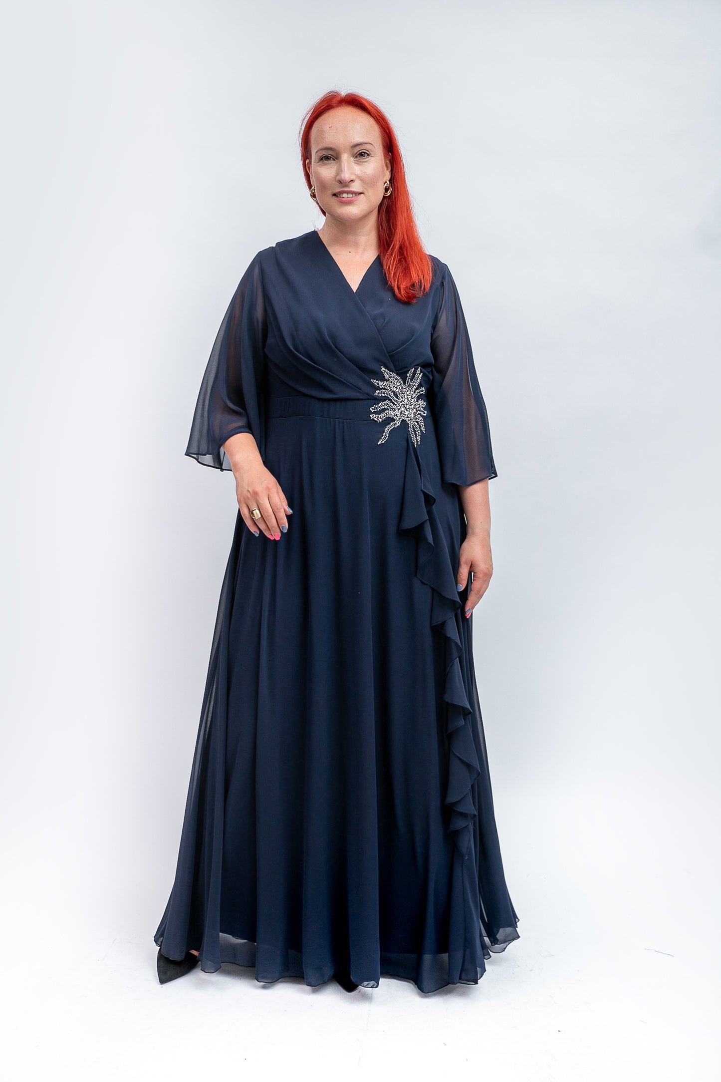Eleganta gara kleita (3 krāsas)