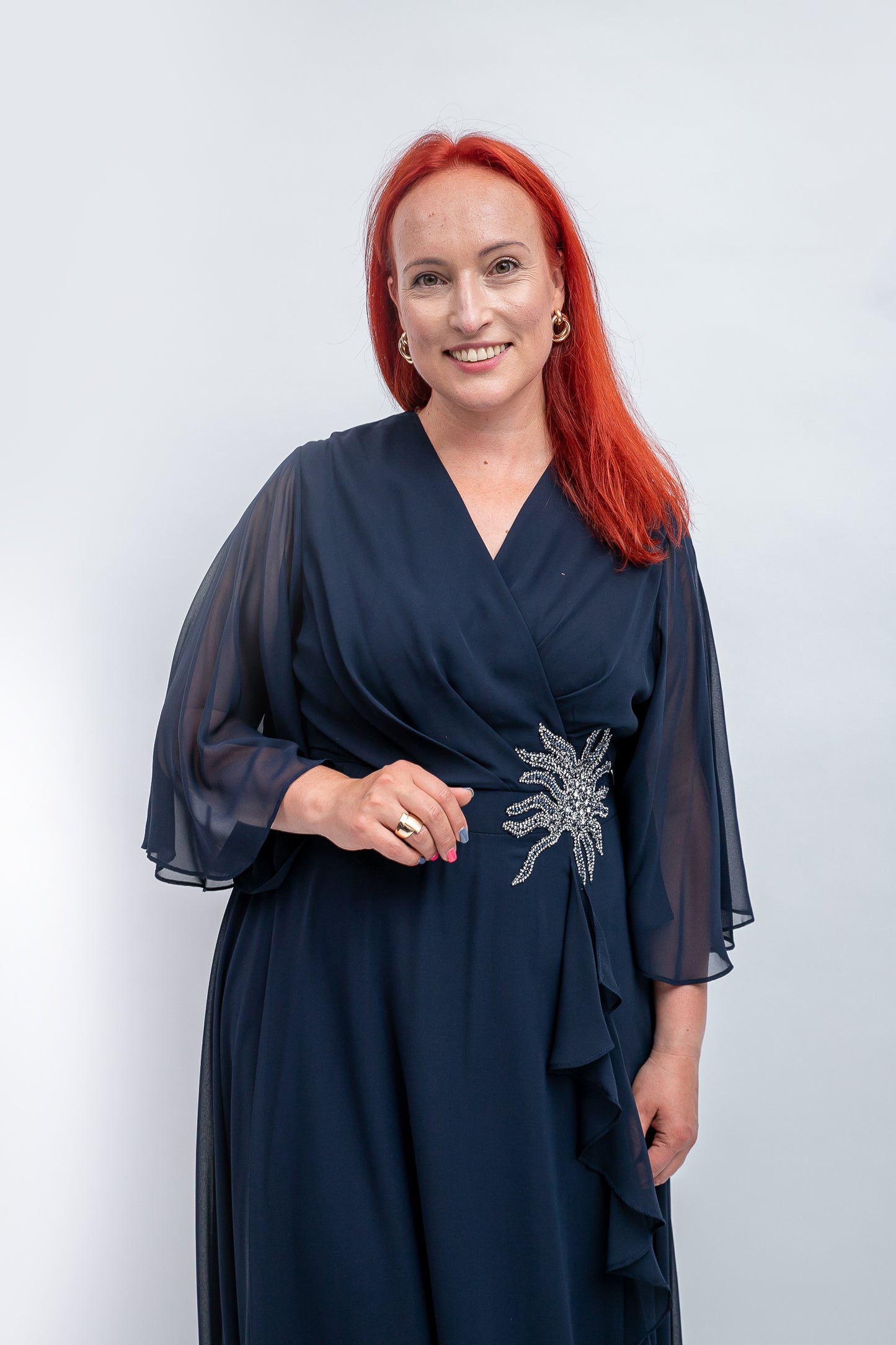 Eleganta gara kleita (3 krāsas)