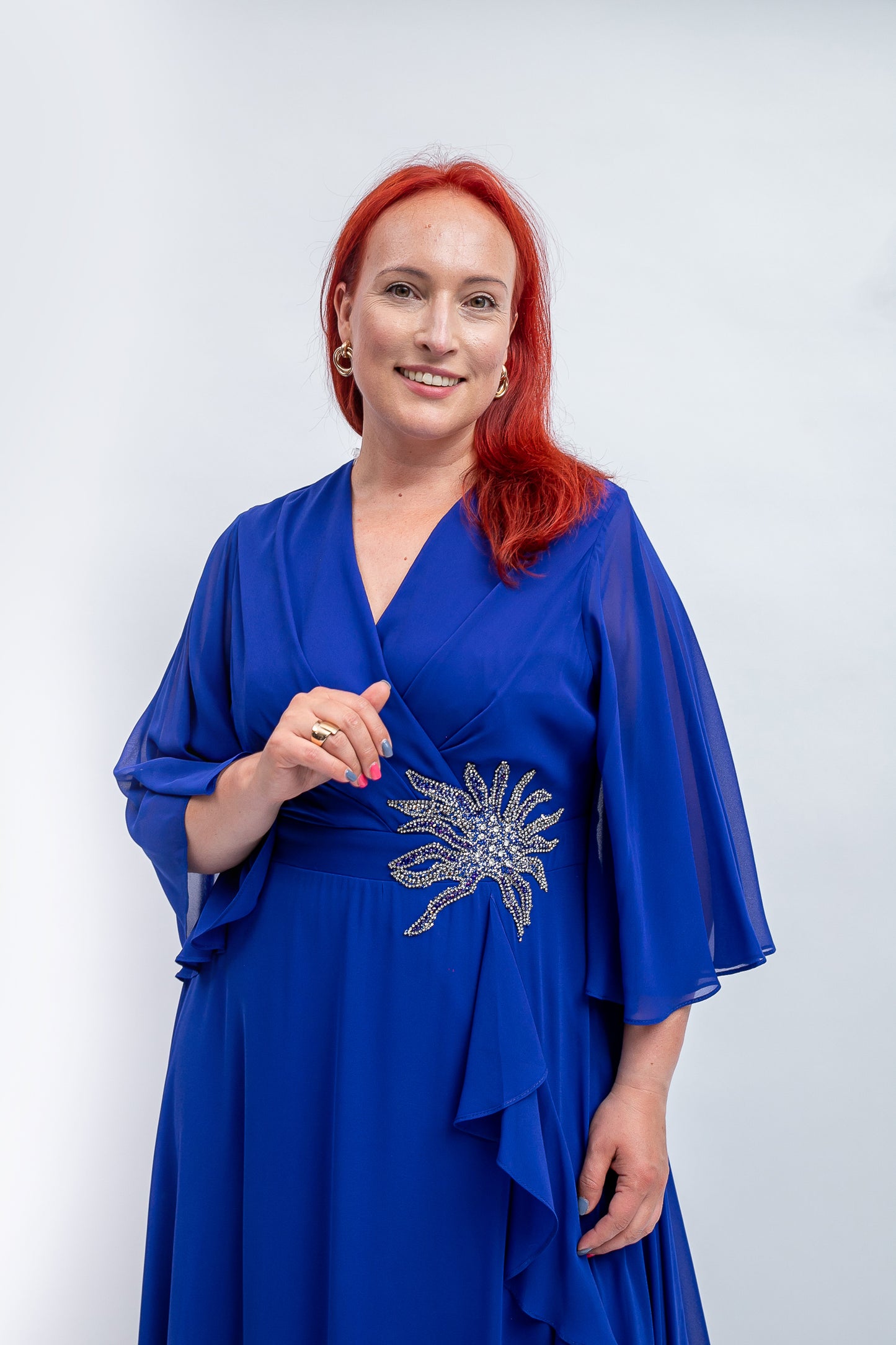 Eleganta gara kleita (3 krāsas)