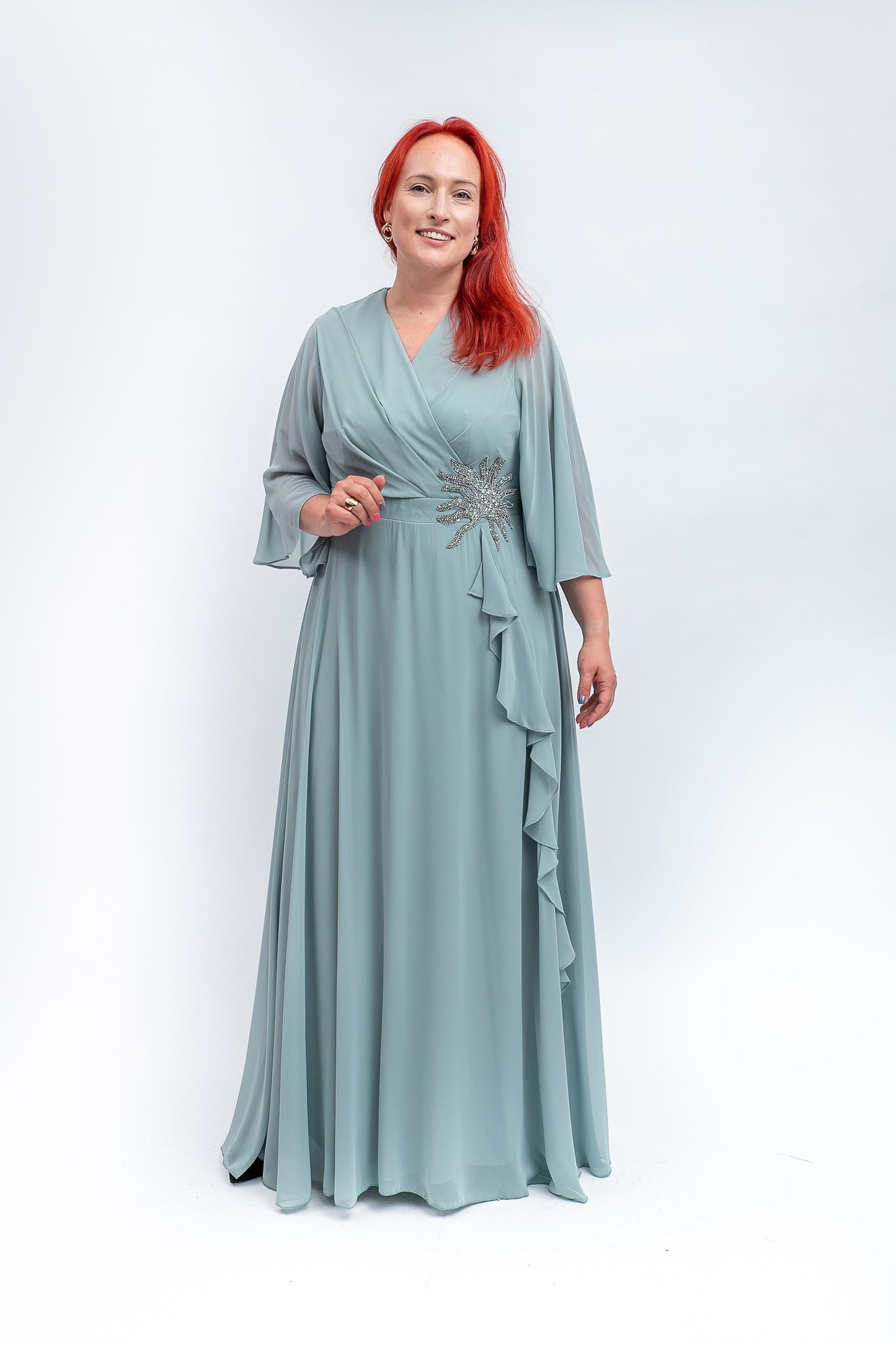 Eleganta gara kleita (3 krāsas)