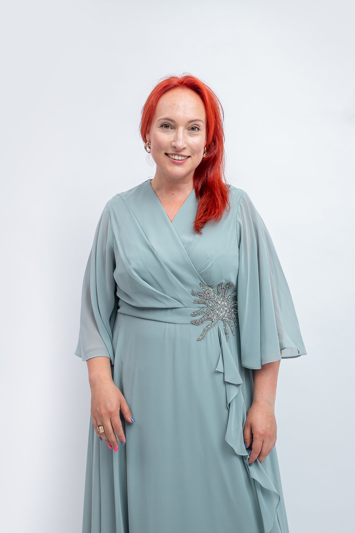 Eleganta gara kleita (3 krāsas)