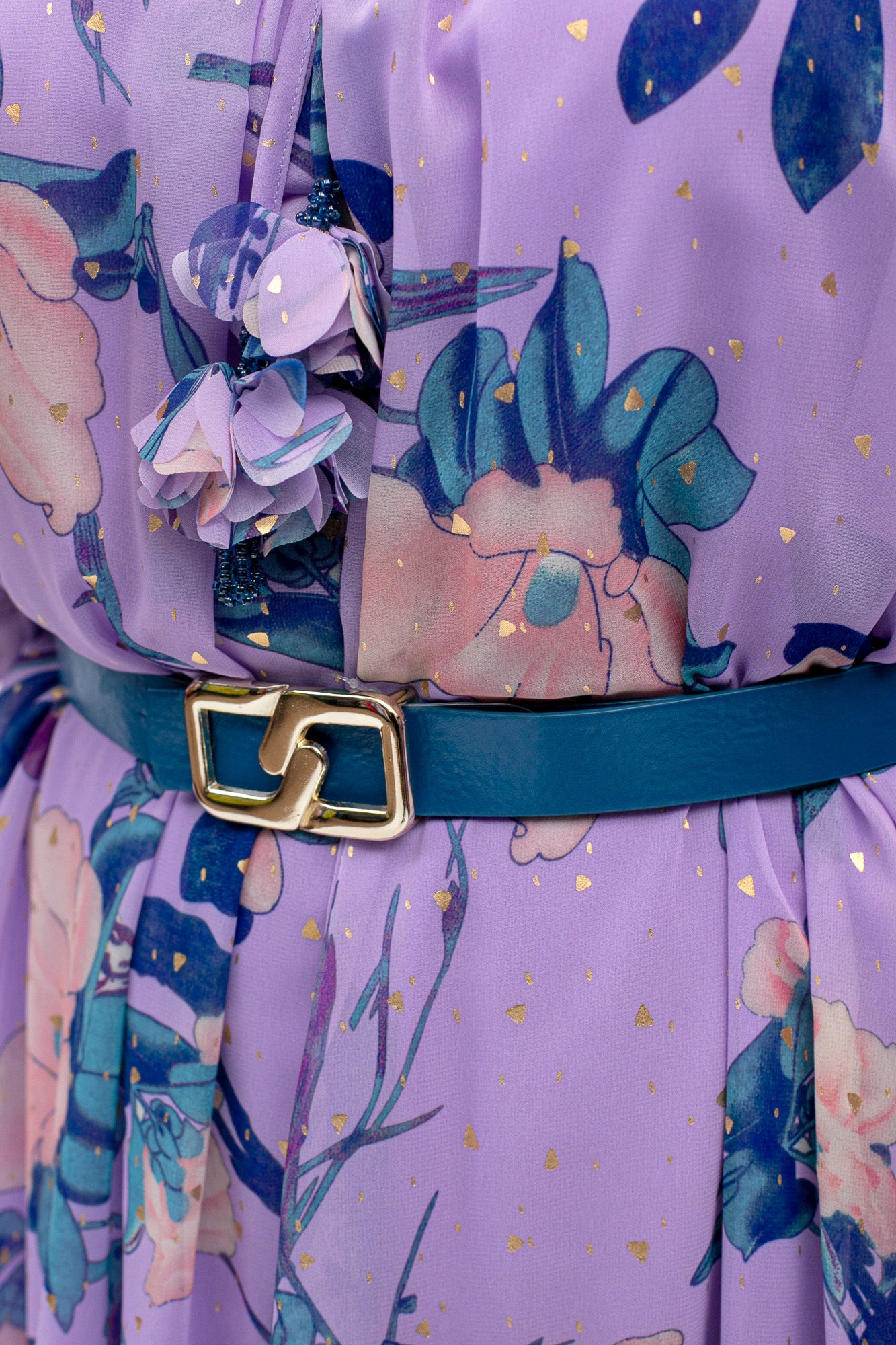 Kleita šifona ar ziedu printu