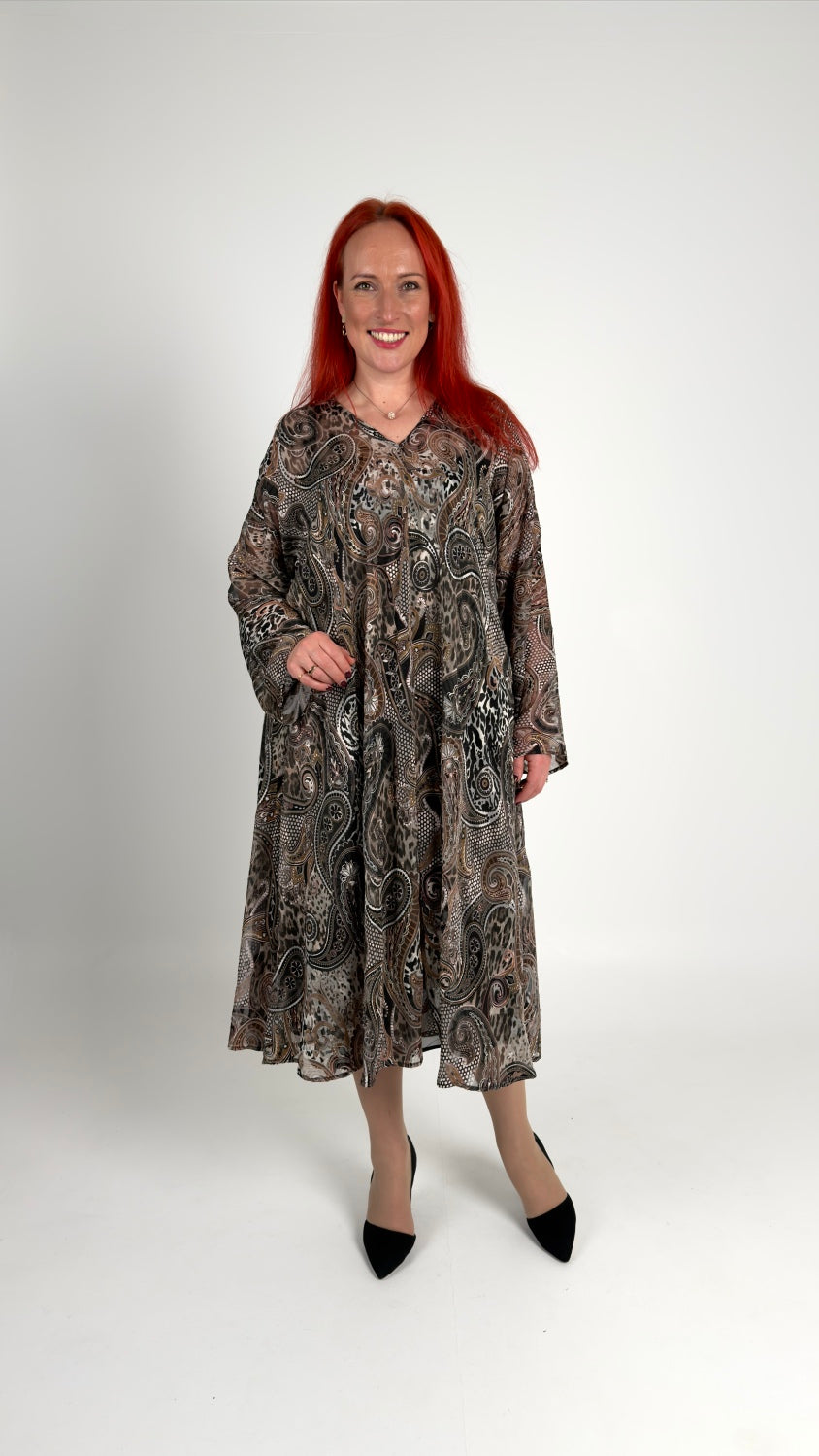 Šifona kleitas komplekts ar apakškleitu